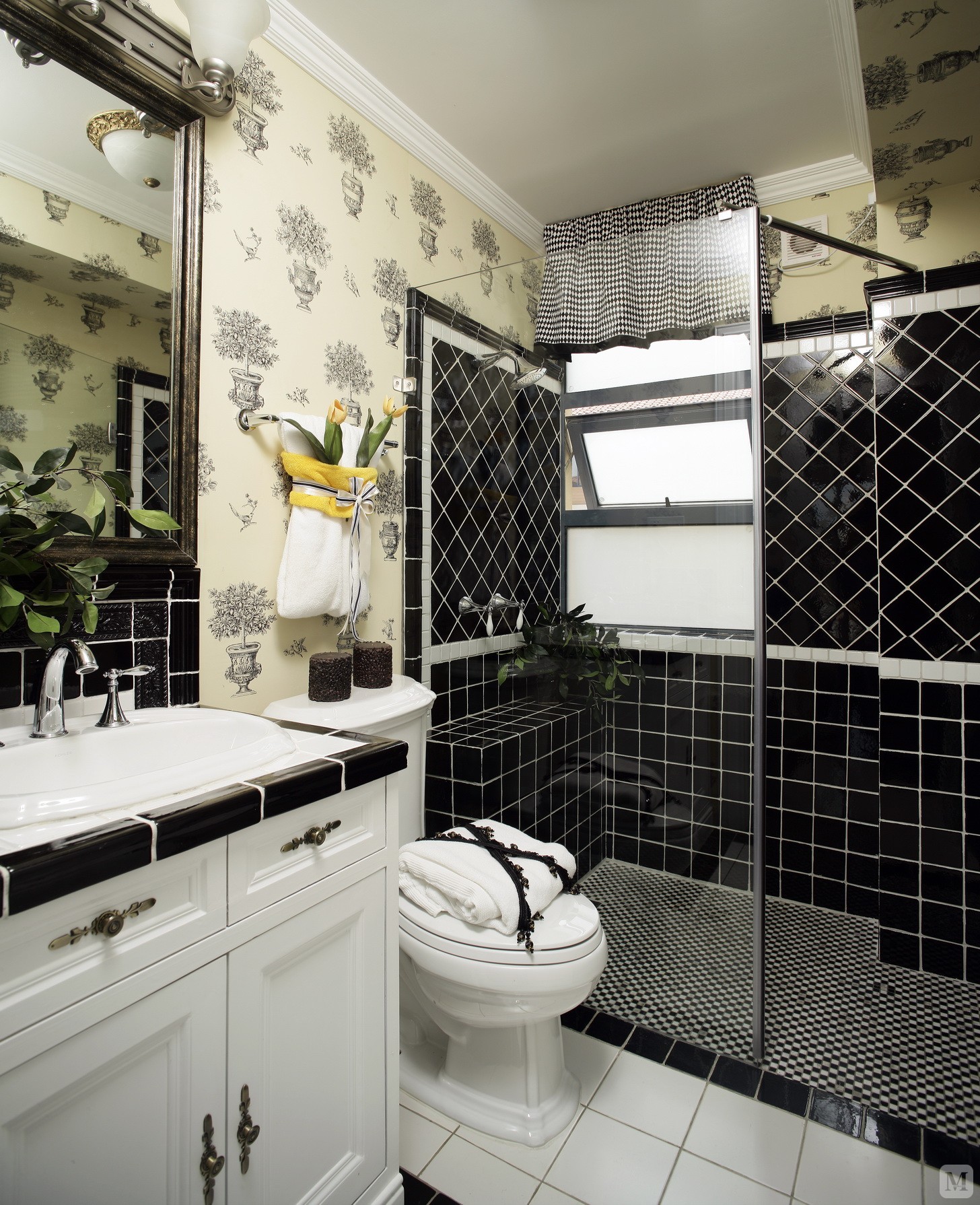 art deco卫生间储物柜装修效果图