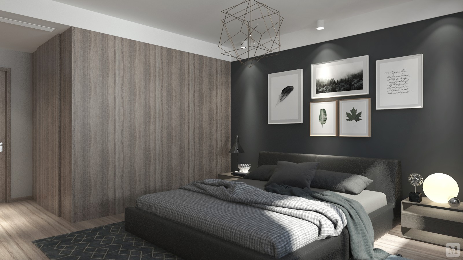 简约卧室吊顶装修效果图