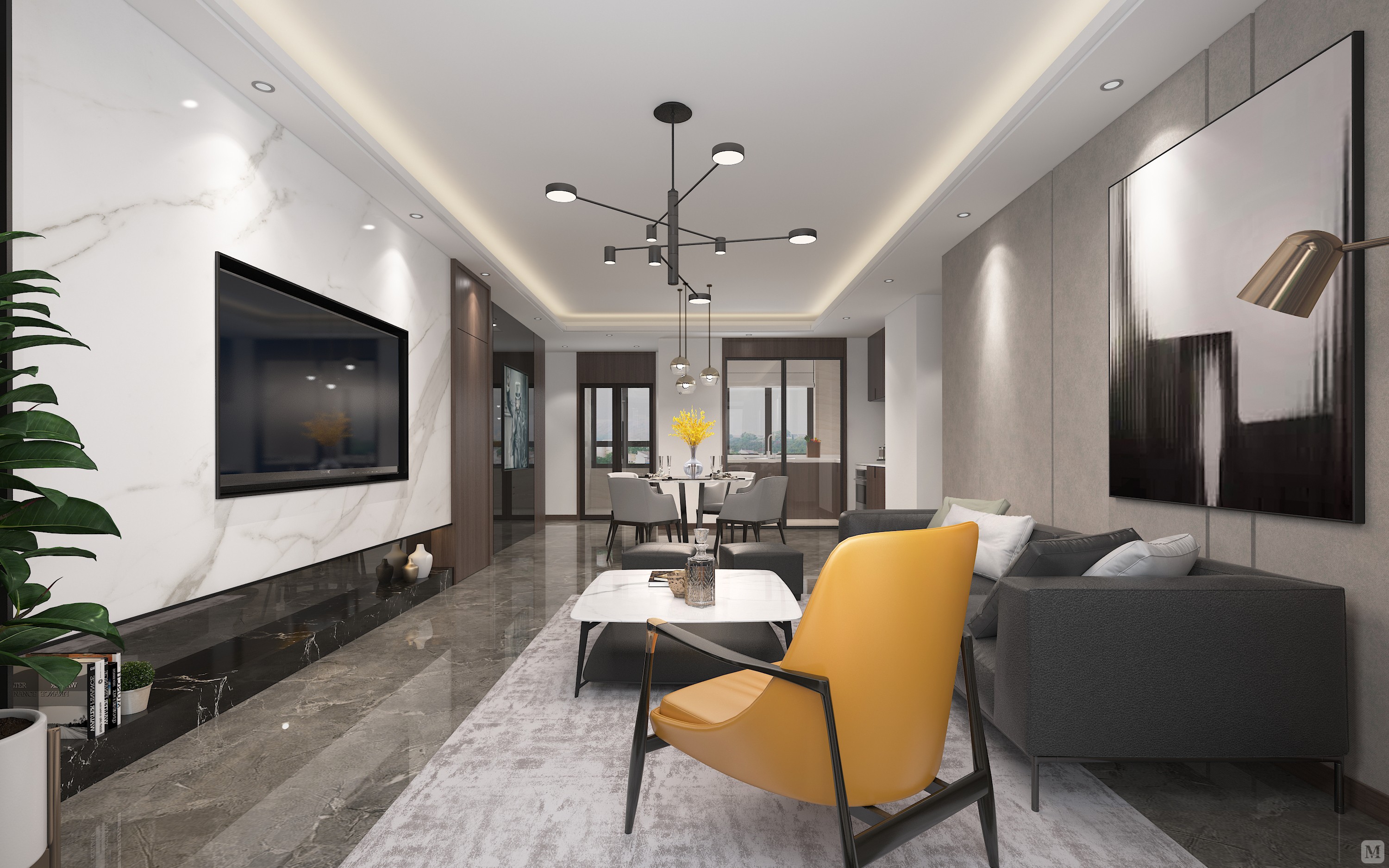 上延续欧式风格,传承文艺复兴人类生存价值和人文精神主张;内装设计中