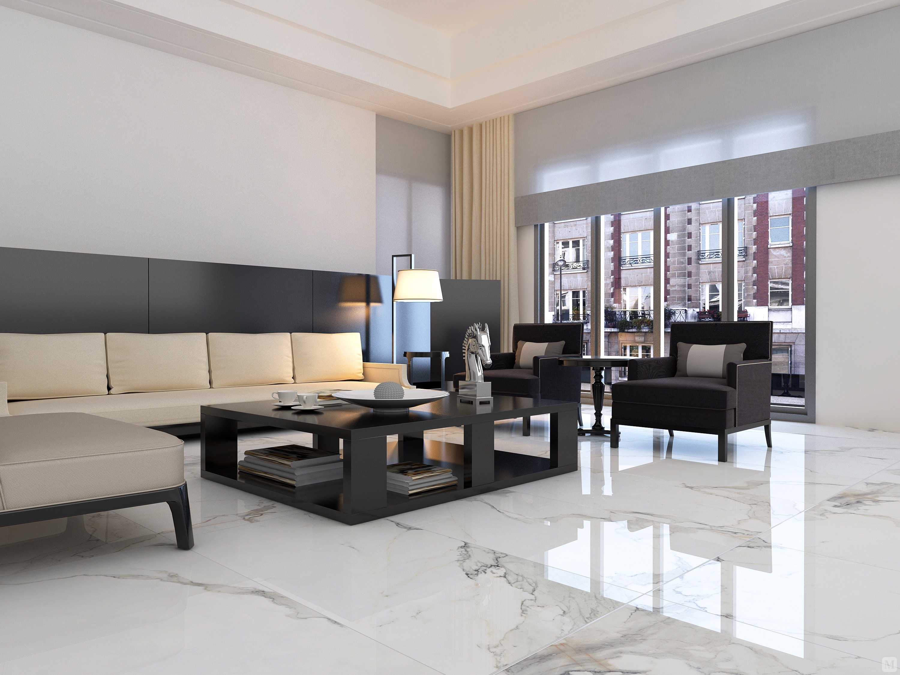 依诺瓷砖 地砖 62dt001/卡拉拉白