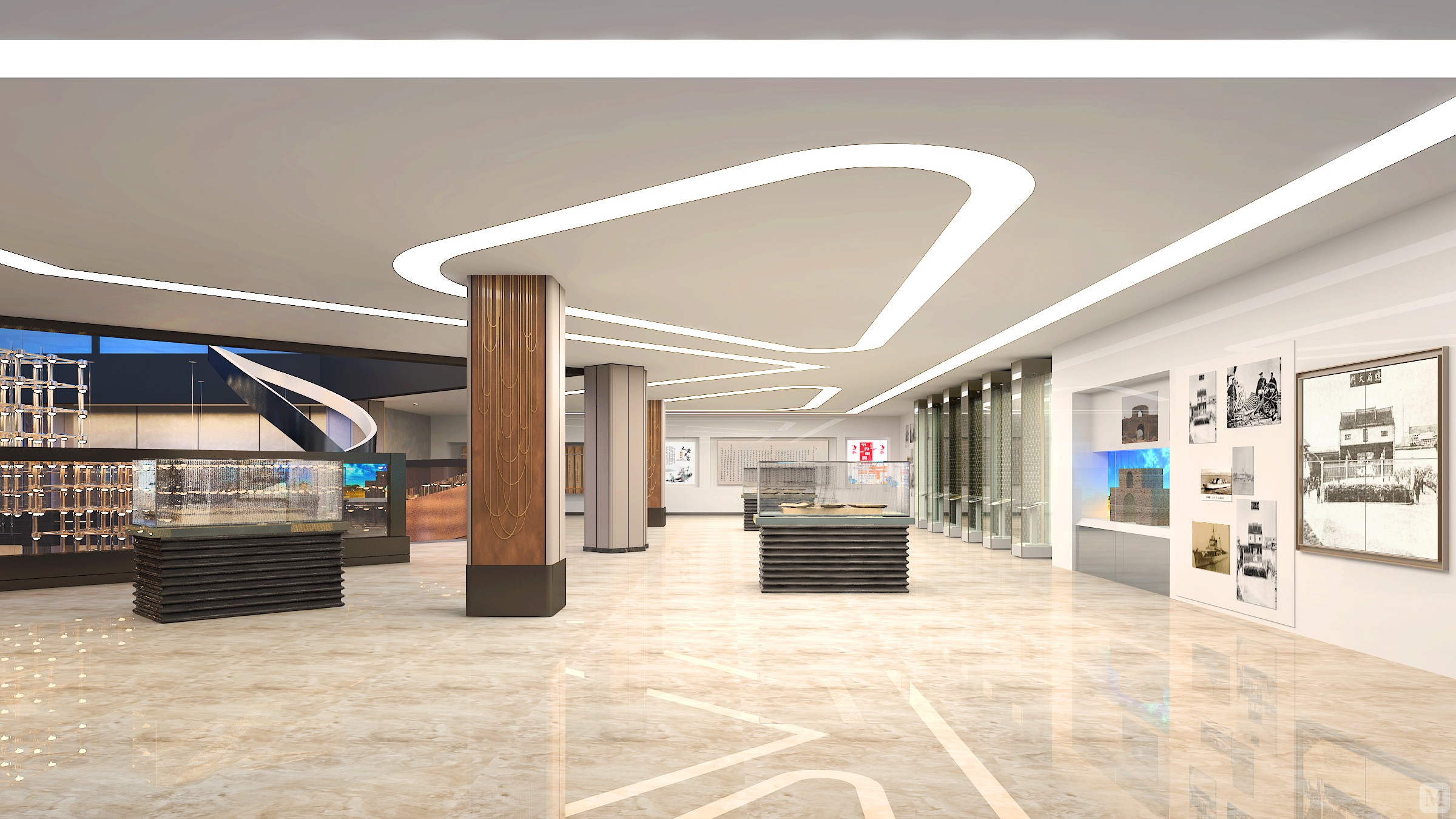 1万3600㎡混搭装修文化展览馆▕ 静止,稳重,节奏-红星美凯龙家装效果