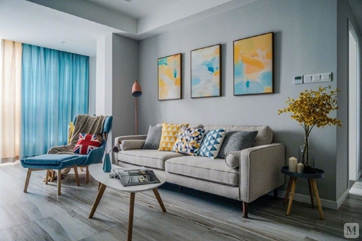 13.4万74㎡简约二房装修北欧风格也可以风情万种